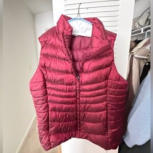 The North Face Red Puffer Vest